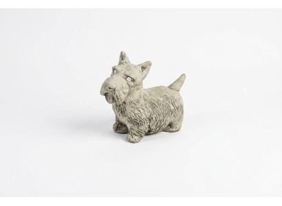 Garten Dekoration Hund Terrasse Stein Figuren Dekorative Weiß Statue Figur