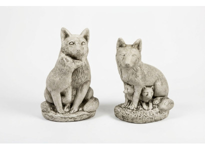 Garten Deko Fuchs Statue Skulptur Figuren Skulpturen Designer Figur