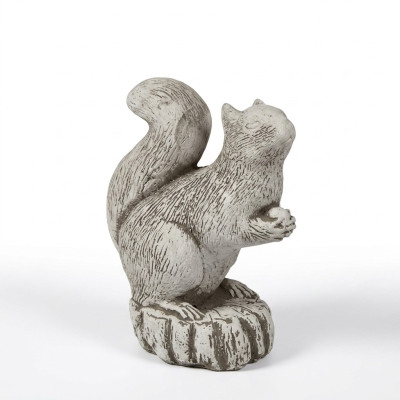 Garten Dekoration Eichhörnchen Deko Terrasse Stein Figuren Figur Statue