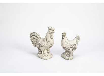 Garten Dekoration Huhn Terrasse Stein Figuren Figur Dekorative Weiß Statue