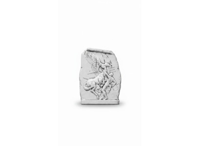 Wandrelief Steinplatte Bild Engel Antik Stil Relief Steinguss Wand