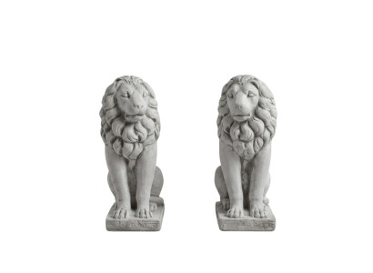 Löwe Gartenfigur Terrassen Dekorative Garten Skulptur Figuren Skulpturen