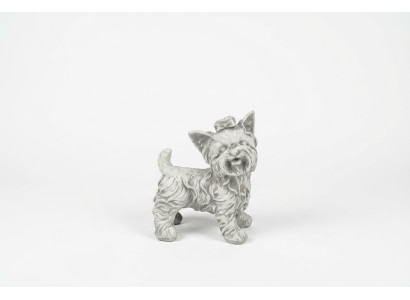 Garten Dekoration Hund Weiß Terrasse Stein Figuren Dekorative Statue Figur