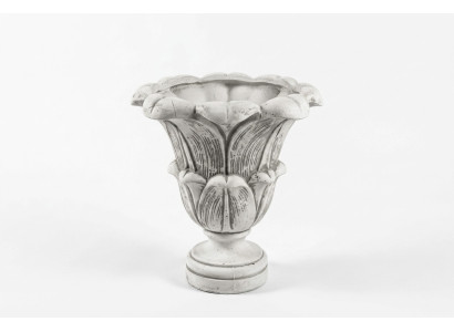 Blumenkorb Blumen Vase Gefäss Garten Figuren Terrasse Dekoration Statue
