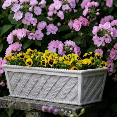 Blumentöpfe Kasten Topf Blumen Töpfe Dekorative XXL Beton Garten Terrasse