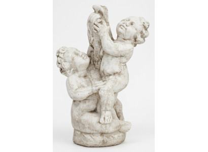 Figur Skulptur Kinder engel Skulpturen Designer Garten Figuren