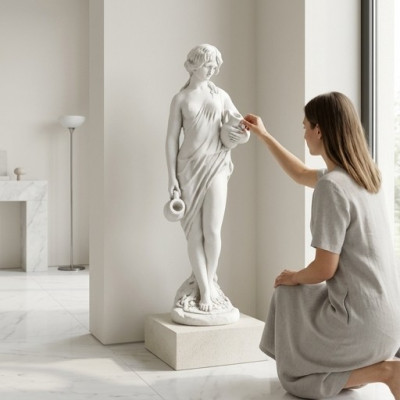Fontainen Teich Figur Eva Statue Figuren Skulpturen Statuen Skulptur