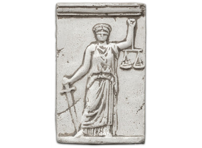 Wandrelief Relief Wandbild Bild Bilder Justizia Dekor Gerechtigkeit Gemälde