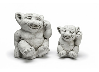 Troll 18cm Skulptur Design Figur Statue Garten Dekorative Figuren Statuen