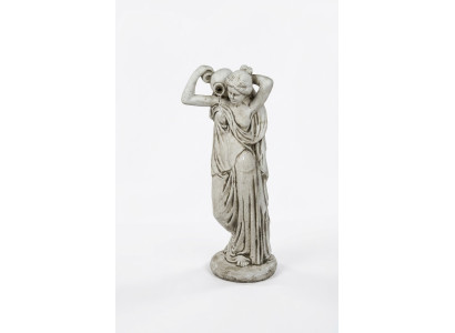 Gartenfigur "Frau Fontaine" 76cm Teichfigur Menschen Steinguss