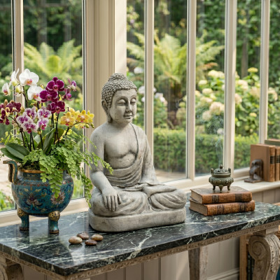 Buddha Malaysia Statue Figur Garten Figuren Statuen Skulptur Skulpturen