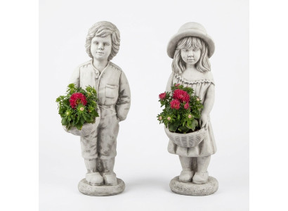 Figur Dekoration Blumenkübel Pflanz Kübel Blumentöpfe Dekor Figur Garten