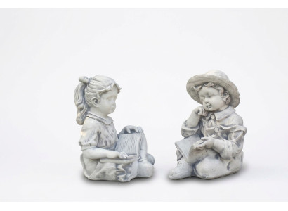 Junge 44cm Figur Statue Figuren Skulptur Statuen Garten