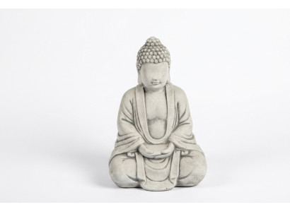 Buddha Skulptur in Steinoptik. Große Skulptur für Garten Figur Dekorative