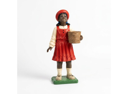 Design Schwarzes Kind Mädchen Figur Statue Skulptur Figuren Skulpturen Deko 7061