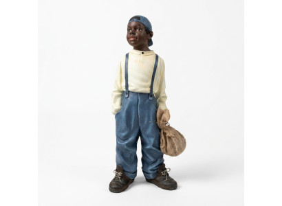 Design Junge mit Beutel II Figur Statue Skulptur Figuren Skulpturen Deko 7089