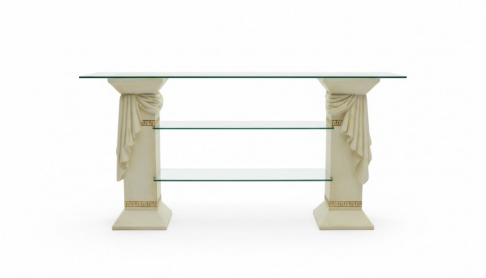 Design Vitrine Regal Glas Säule Schrank Vitrinen Regale Schrank Wohnzimmer 1856