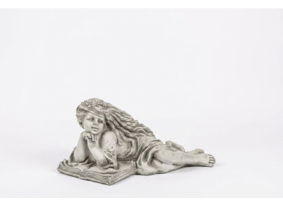 Gartenfigur Engel Garten 26cm Teichfigur Menschen Steinguss