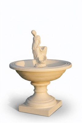 Springbrunnen Garten Teich Brunnen 136cm Steinbrunnen Gartenbrunnen Fontaine Neu