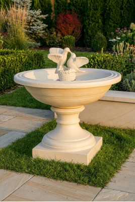 Zierbrunnen Springbrunnen Neu Skulptur Dekoration Garten Fontaine Teich Brunnen