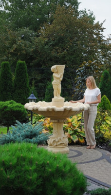 Zierbrunnen Springbrunnen Brunnen Dekoration Garten Fontaine Teich CARELLO