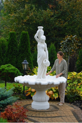 Zierbrunnen Springbrunnen Brunnen Garten Dekoration Fontaine Teich Wasser ALLENA