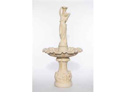 Springbrunnen Garten Teich Brunnen 192cm Steinbrunnen Gartenbrunnen Fontaine Neu