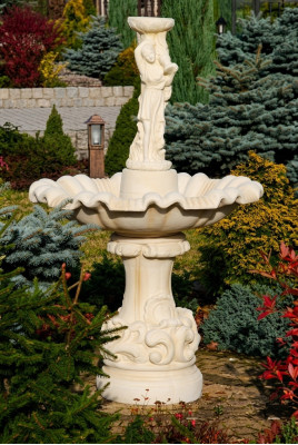 Zierbrunnen Springbrunnen Skulptur Brunnen Dekoration Garten Fontaine Neu 157cm