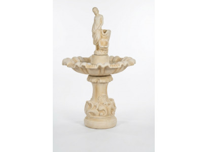 Zierbrunnen Springbrunnen Skulptur Brunnen Dekoration Garten Fontaine 157cm Neu