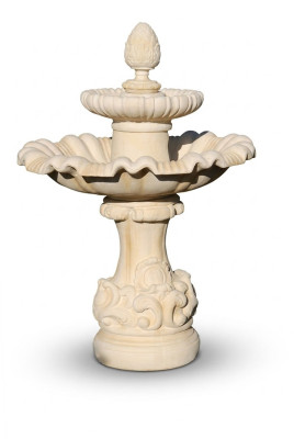 Springbrunnen Garten Teich Brunnen 140cm Steinbrunnen Gartenbrunnen Fontaine Neu