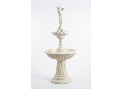 Zierbrunnen Springbrunnen 207cm Skulptur Brunnen Deko Garten Fontaine Teich Neu