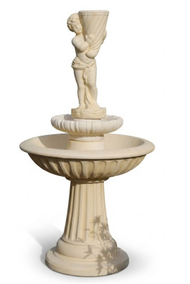 Zierbrunnen Springbrunnen 172cm Skulptur Brunnen Deko Garten Fontaine Teich Neu