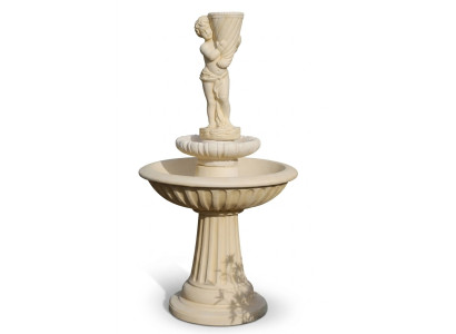 Zierbrunnen Springbrunnen 172cm Skulptur Brunnen Deko Garten Fontaine Teich Neu