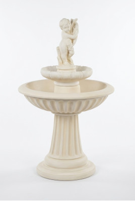 Zierbrunnen Springbrunnen 140cm Skulptur Brunnen Deko Garten Fontaine Teich Neu