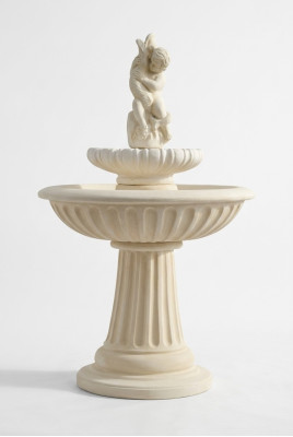 Zierbrunnen Springbrunnen 150cm Skulptur Brunnen Deko Garten Fontaine Teich Neu