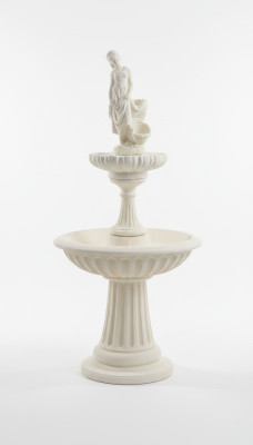 Zierbrunnen Springbrunnen Skulptur 197cm Brunnen Deko Garten Fontaine Teich Neu