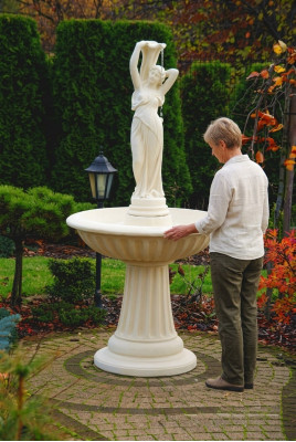 Springbrunnen Garten Teich Brunnen Steinbrunnen Gartenbrunnen Fontaine 182cm