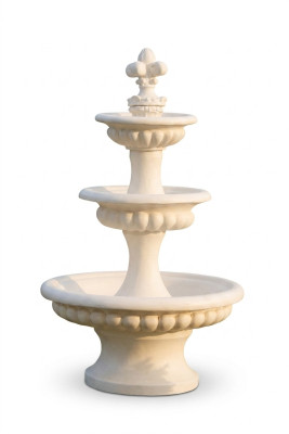 Springbrunnen Garten Teich Brunnen 205cm Steinbrunnen Gartenbrunnen Fontaine Neu