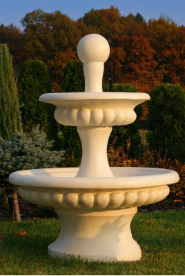 Springbrunnen Garten Teich Brunnen 163cm Steinbrunnen Gartenbrunnen Fontaine Neu