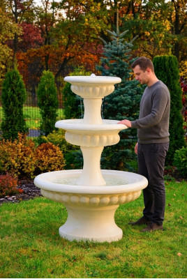 Zierbrunnen Springbrunnen Skulptur Brunnen Deko Garten Fontaine Teich Neu 171cm