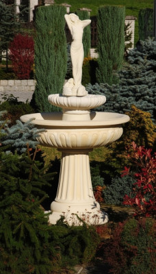 Zierbrunnen Springbrunnen 174cm Skulptur Brunnen Deko Garten Fontaine Teich Neu