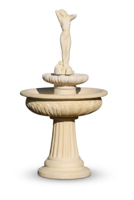 Zierbrunnen Springbrunnen 174cm Skulptur Brunnen Deko Garten Fontaine Teich Neu