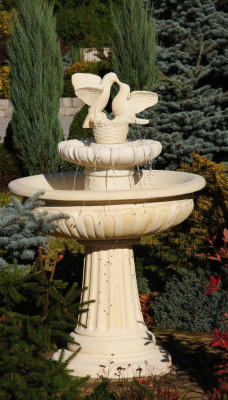 Springbrunnen Froschbrunnen Brunnen Steinbrunnen Gartenbrunnen Fontaine 127cm