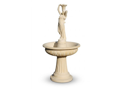 Springbrunnen Froschbrunnen Brunnen 184cm Steinbrunnen Gartenbrunnen Fontaine