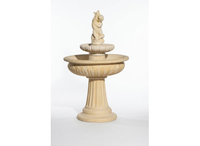 Springbrunnen Froschbrunnen Brunnen Steinbrunnen Fontaine 154cm Gartenbrunnen