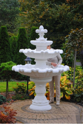 Zierbrunnen Springbrunnen Skulptur Brunnen Deko Garten Fontaine Teich 187cm Neu