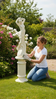 Säule Säulen für Figur Skulptur Figuren Statue Terrasse Design Garten Dekoration