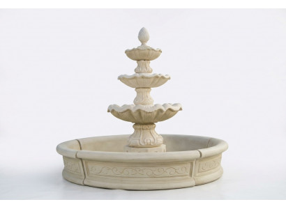 Zierbrunnen Springbrunnen Skulptur Brunnen Deko Garten Fontaine Teich Neu 195cm