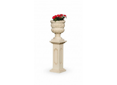 Blumenkorb Kasten Blumen Vase Gefäss Garten Terrasse Dekoration Statue Figuren