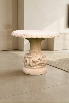 Tische Römischer Stil Garten Stein Tisch Rund Terrassen Möbel Gartenmöbel Deko